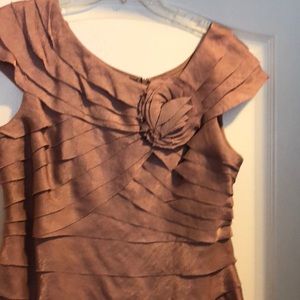 Like New London Times Rose Gold Firmal Dress